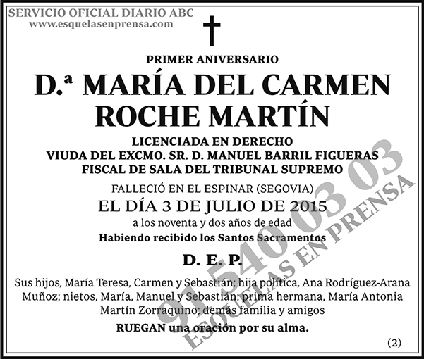 María del Carmen Roche Martín